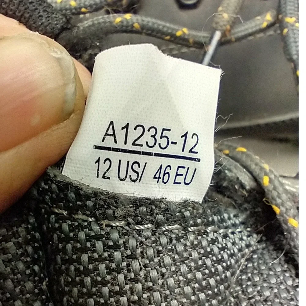 Axboxing Mens Hiking Boots‎ Grey Faux Fur Lined Winter Outdoor Shoes A1235-12 12